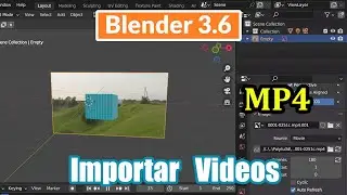 Como Importar videos mp4 | Blender 3.6
