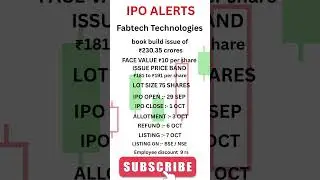fabtechnologies  #nseipo #ipoanalysis #technologies