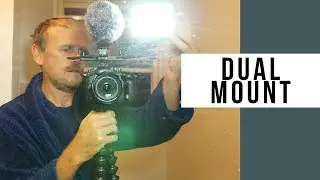 Dual Mount Hot Shoe Camera Mount For Microphone And Light