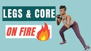 Powerful Dumbbell & Slider Workout for Legs and Core | Dumbbell + Slider Conditioning Workout