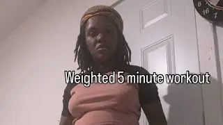 5 Minute Workout | Stronger Glutes | With Weights 