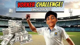 6 Ball 6 Perfect Yorkers Challenge!⚡||Kya Yeh Larka Kar Paya? Cricket Viral Challenge