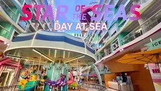 Star of the Seas Cruise Vlog | Day 2 Sea Day: Playmakers, Giovanni’s, Laser Tag & Back to the Future