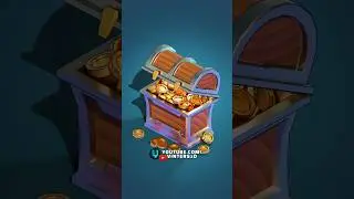 Filling up a chest with some treasure in Blender! #shorts