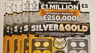 Silver & gold scratch cards &pound;50 in play 