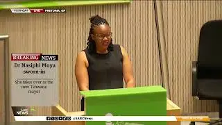 BREAKING: Tshwane Council | ActionSA's Dr Nasiphi Moya sworn-in as the new mayor