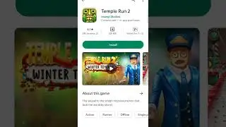 #1 Play Store Highest Downloader Game Temple run Short Video #trending #viralvideo #shorts