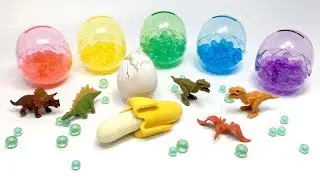 Learn colors and numbers with Pororo, Dinosaur, Orbeez, Eggpop Toys Art for kids video