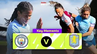 Manchester City v Aston Villa | Key Moments | Quarter-Final | Adobe Women's FA Cup 2024-25