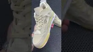 Кроссовки Off-White x Air Jordan 4 &ldquo;Sail&rdquo;