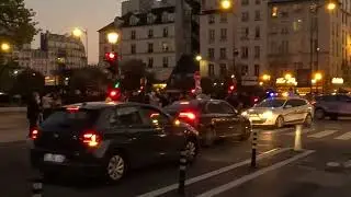 Emergency services in Paris responding