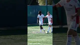 🎯 cross & finish from MLS Next academy ✨  #mlsnext #u17 #soccer #goals