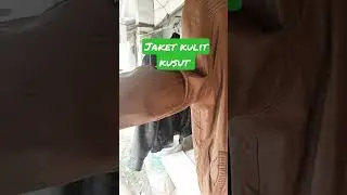 Jaket kulit kusut di servis ulang