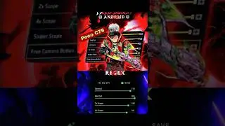 Poco C75 Sensitivity Setting ⚙️ Free fire Sensitivity Poco C75 + HUD Setting 2025 ⚡️Secert Setting