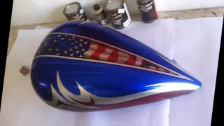 Aerografia passo a passo   | PINTURA  completa Chopper  | divino aerografia | curso de aerografia