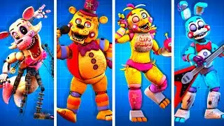 FNaF AR: Super Stars Animatronics Workshop Animation