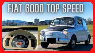 Fiat 600D Top Speed with GPS (Stock) fast little car