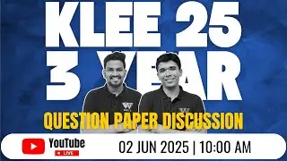 KLEE 2025 Question Paper Discussion | 3-Year LL.B. Exam Analysis & Answer Key | WRITS LIVE