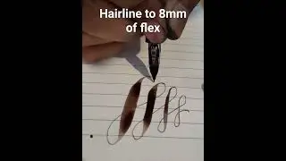 Flex Modded Jinhao #6 nib #fountainpen #flexnib