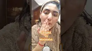 Cetaphil gentle face wash vs Minimalist face wash|| #shorts#reels#review  #trending #beauty#
