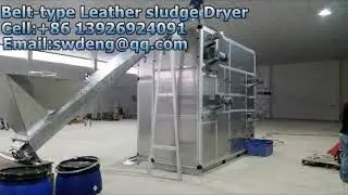 Belt type Leather sludge Dryer  Belt type sludge Dryer