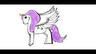 Alicorns drawing easy and simple|Ali Zain art