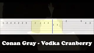 Conan Gray - Vodka Cranberry (Easy Guitar Tabs Tutorial)