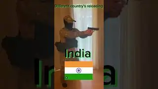 Different country&rsquo;s reloading (TOY GUNS) #shorts #airsoft #country #military #funny