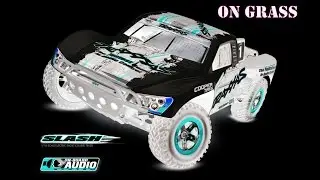 Traxxas Slash Pro 2WD Short Course Truck with On Board Audio ON GRASS