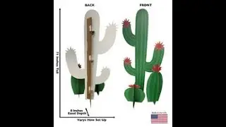 Cactus Group Life-Size Cardboard Cutout