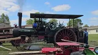 Case steam engine on the sawmill 