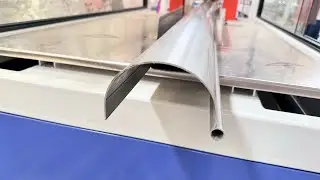 PVC Half Round Gutter Pipe Processing Machine / PVC Rain Gutter Making Machine