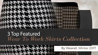 3 Top Featured Wear To Work Skirts Collection By Wearall, Winter 2017