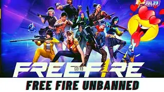 FREE FIRE UNBANNED 🥰 IN INDIA 🇮🇳 #mrpryt