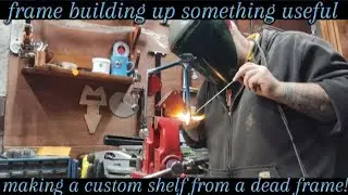 frame building up something useful making a custom shelf from a dead frame!