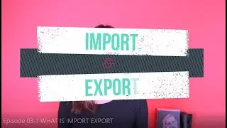 Episode 03/1 WHAT IS IMPORT EXPORT : BREEZEStyle - Project International trade