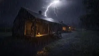 ASMR Heavy Rain on Window for Deep Sleep ☔️ Relaxing Thunderstorm Sounds for Insomnia