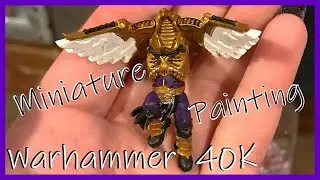 Warhammer 40K // Venatari Custodian // Miniature Painting // Watch Me Work // ASMR