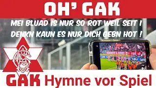 GAK 1902 ⚽️ Hymne LIVE mit Fans vor dem Spiel gesungen