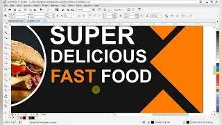Fast food restaurant menu design in Corel draw x7