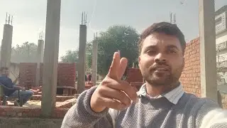 Building Work Column Brick|| Petrol Pump Work 