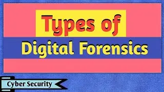Types of Digital Forensics | Types of Computer Forensics | Types of Cyber Forensics | Cyber Security