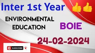 Environmental Education Exam held on 24-02-2024 AP BOIE