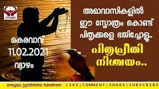 പിതൃ സ്തോത്രം II PITHRU STOTRAM II  മകര വാവ് - 11.02.202