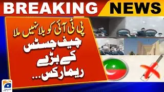 Supreme Court withdraws bat symbol from PTI - Chief Justice's remarks - Geo News