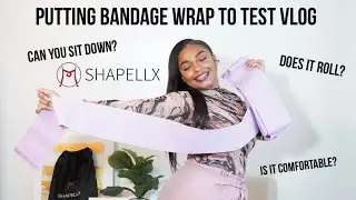 Testing Bandage Wrap Waist Trainer VLOG!
