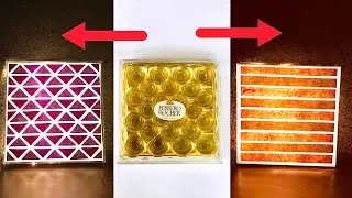 How To Make Lamps From Empty Ferrero Rocher Box | Empty Ferrero Rocher Box Craft | DIY Lamp |