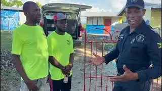 Police Officer Interact with Former Teen Challenge Students
