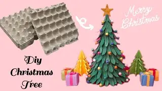 I made Christmas Tree from Egg Cartons | Diy Christmas Tree | Best out of waste #christmastree #diy 