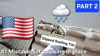 Roofing leak Repair - Tile material pitch work Part 2